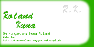 roland kuna business card
